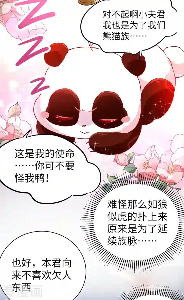 天降萌宝小熊猫：萌妃来袭第63话 照顾我的小夫君~