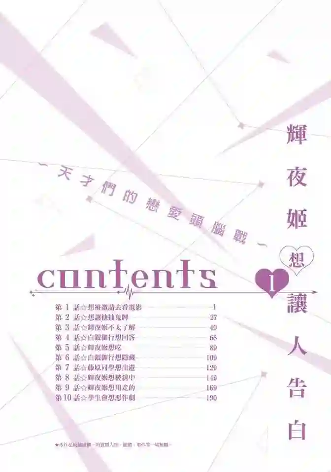 辉夜大小姐想让我告白 ~天才们的恋爱头脑战~第1卷