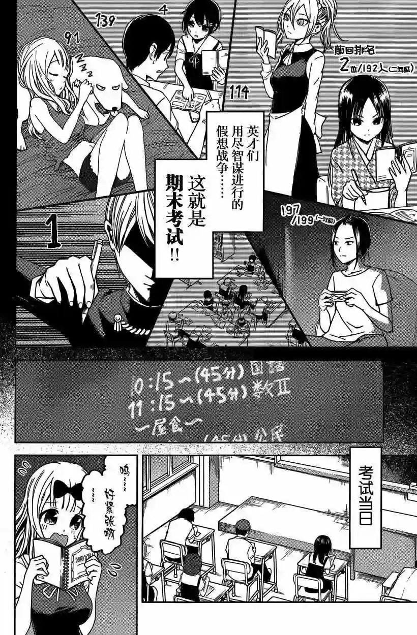辉夜大小姐想让我告白 ~天才们的恋爱头脑战~周刊21话