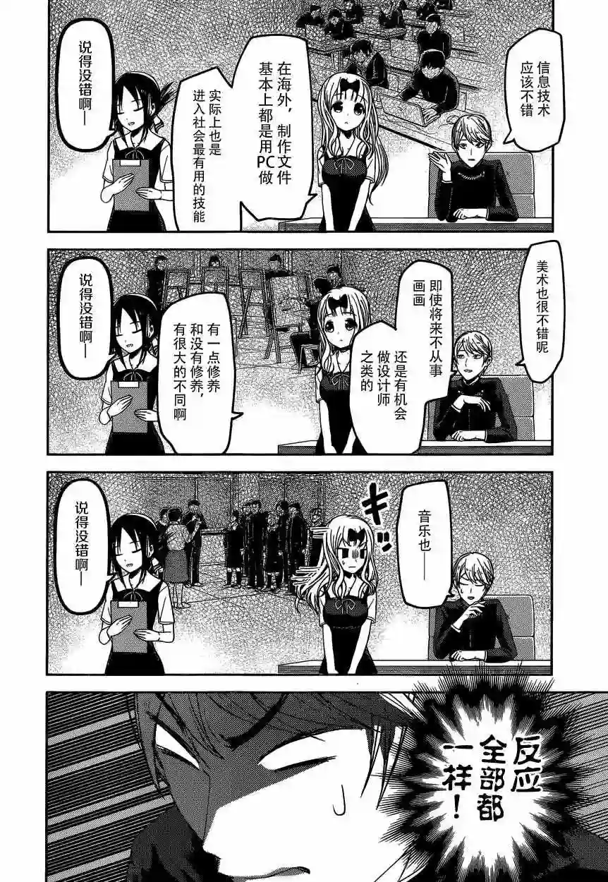 辉夜大小姐想让我告白 ~天才们的恋爱头脑战~周刊37话