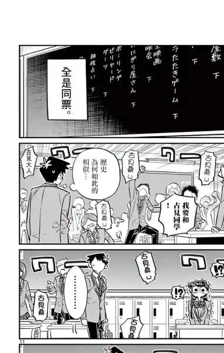 古见同学有交流障碍症第62话 文化祭要出什么东西。