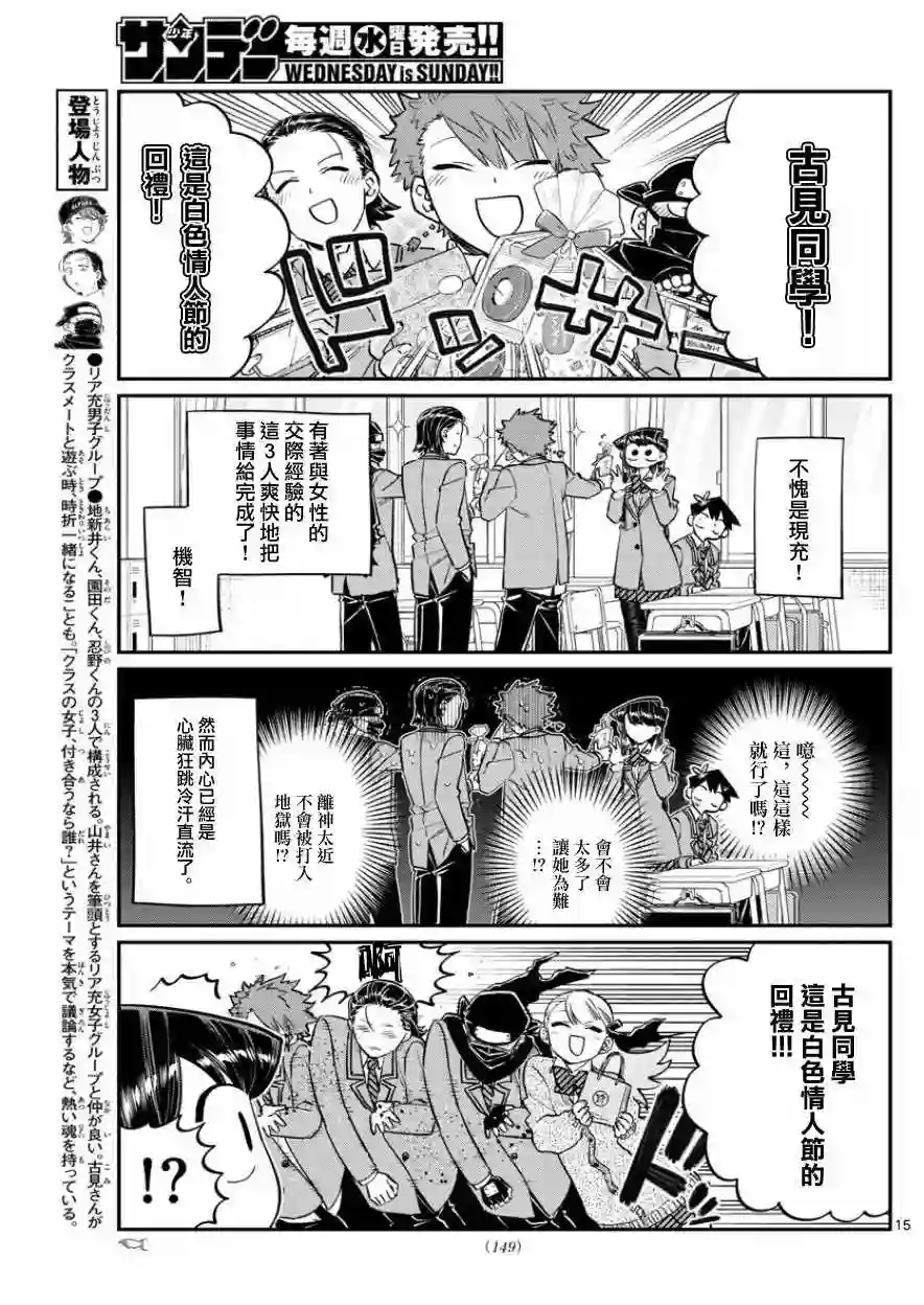 古见同学有交流障碍症第127话 13日是星期五。