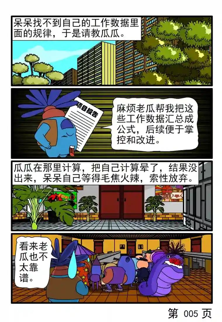 呆呆和瓜瓜自己的工作节奏