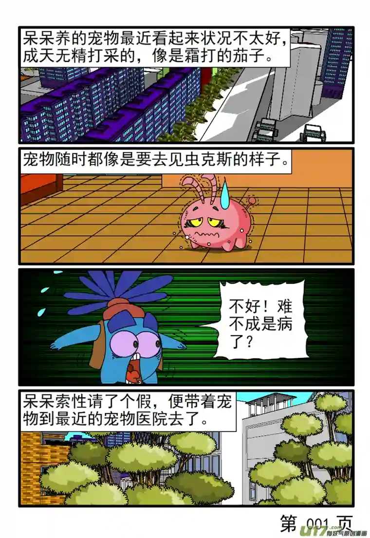 呆呆和瓜瓜宠物病了