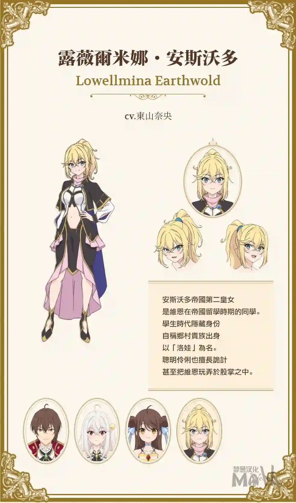 天才王子的赤字国家振兴术动画人物介绍