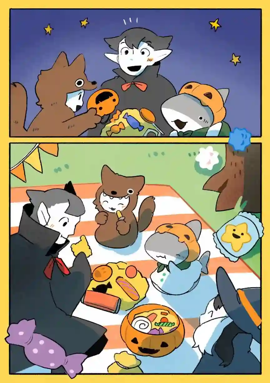 小鲨鱼去郊游万圣节