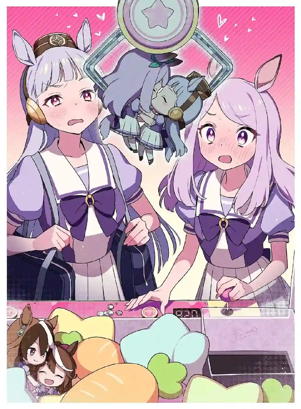 推特赛马娘同人黄金船和麦昆