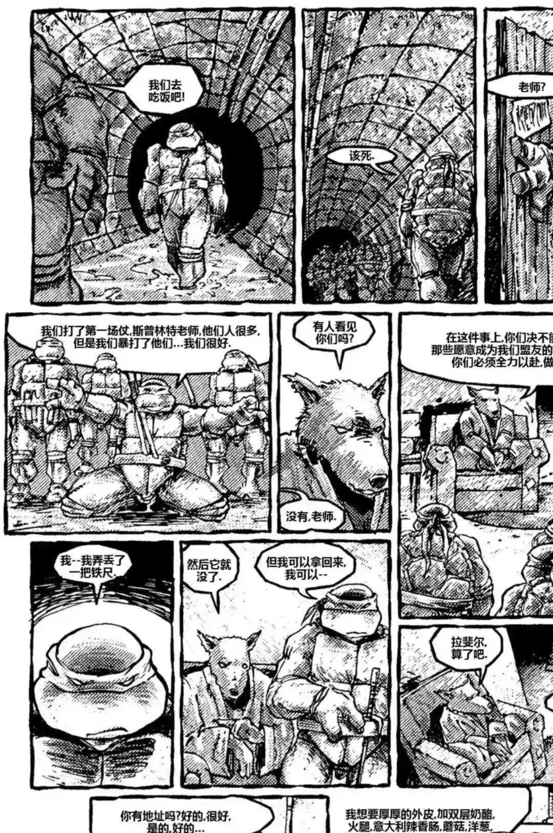 忍者神龟：90皮套电影三部曲配套漫画第一部