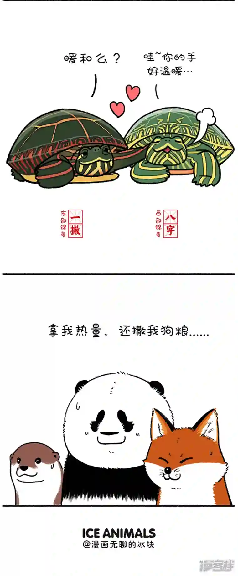 快把动物放进冰箱252就算我似冰寒，也想给你温暖~