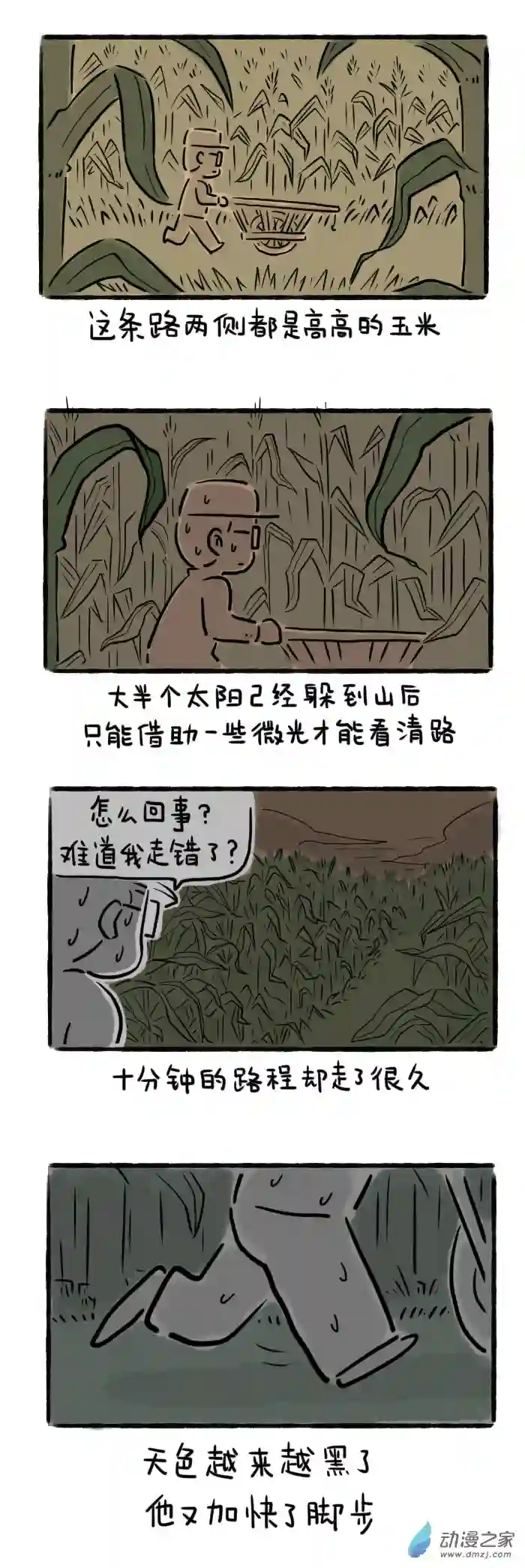 绵绵细雨织回忆25话 玉米地里的迷宫
