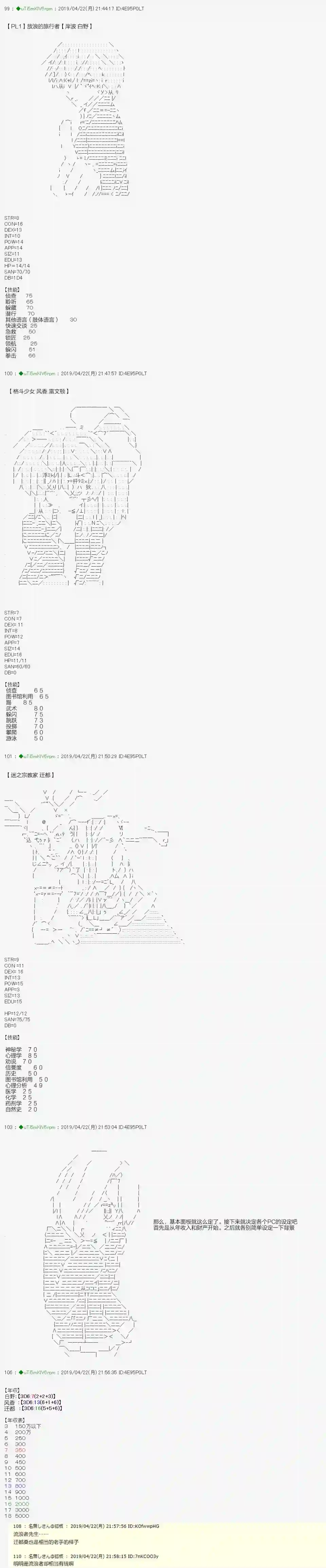 安价／安科决定的克苏鲁神话TRPG血浓于水01 预告