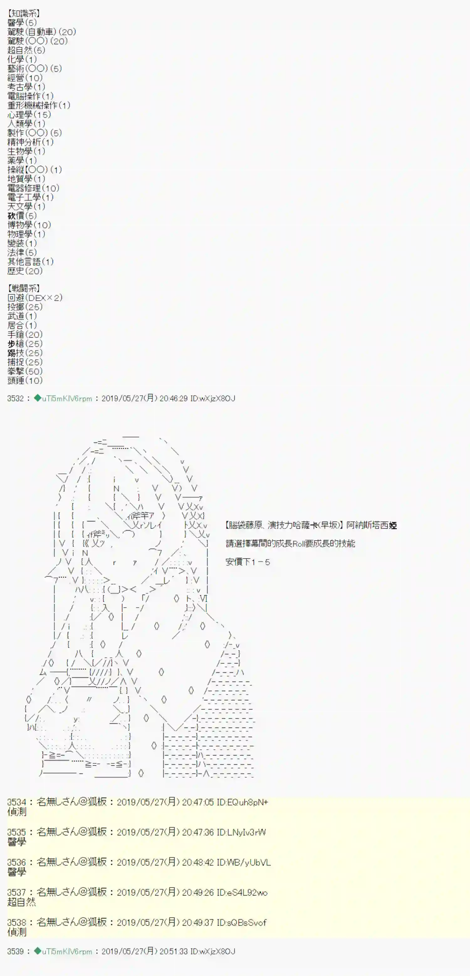 安价／安科决定的克苏鲁神话TRPG于漫画家身上发生的事 战后处理