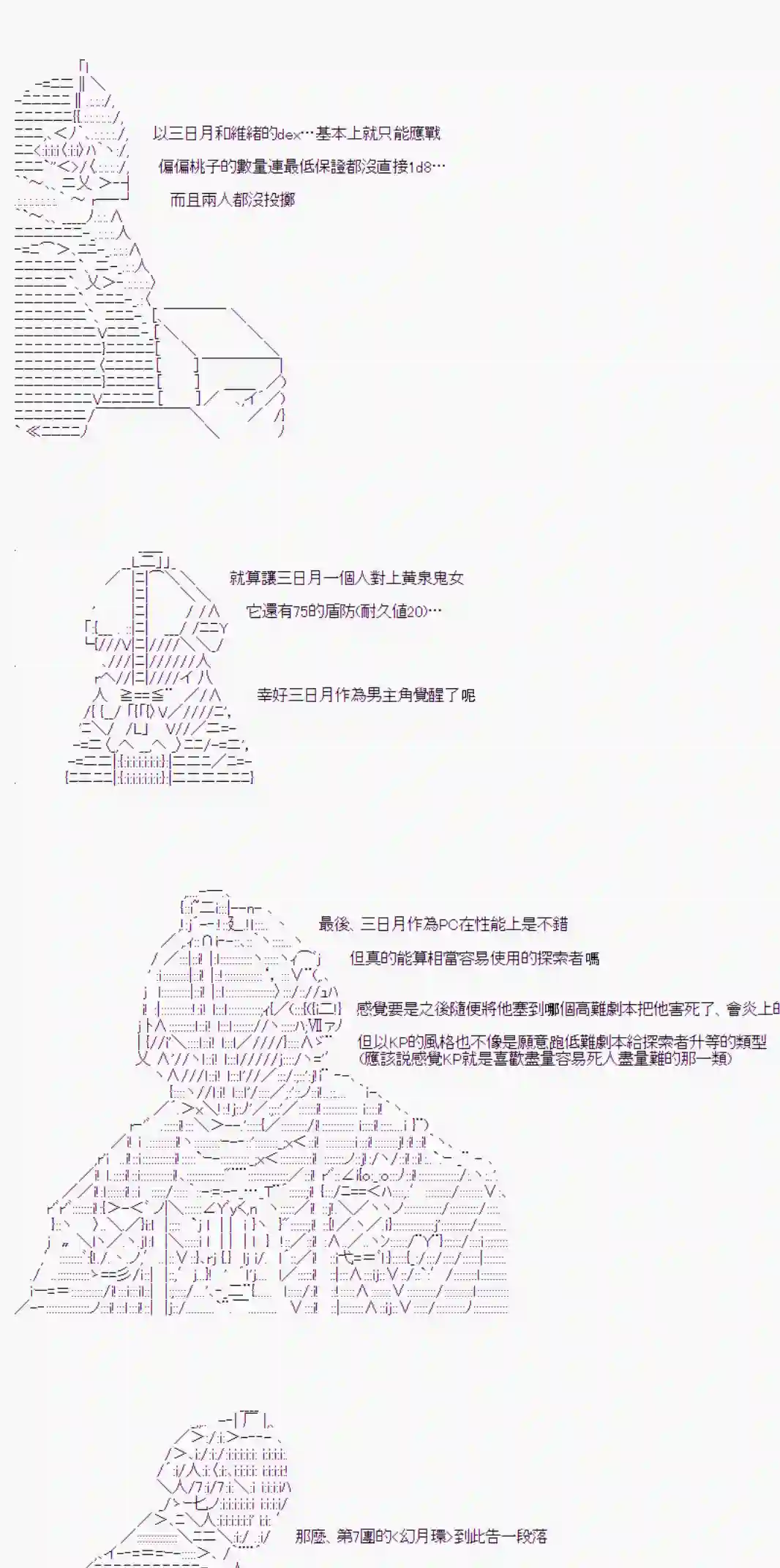 安价／安科决定的克苏鲁神话TRPG幻月环 战后处理