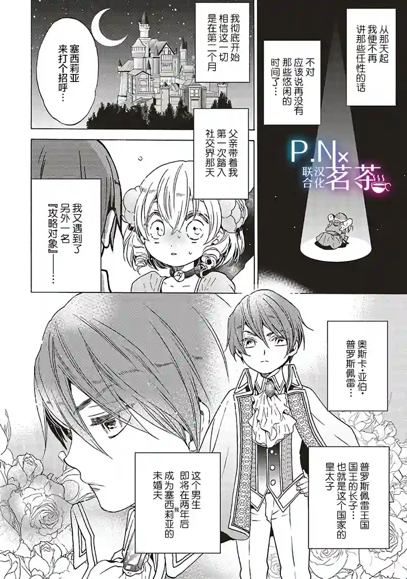 恶役千金、塞西莉亚•希尔维因为不想去死于是决定女扮男装。第1.1话