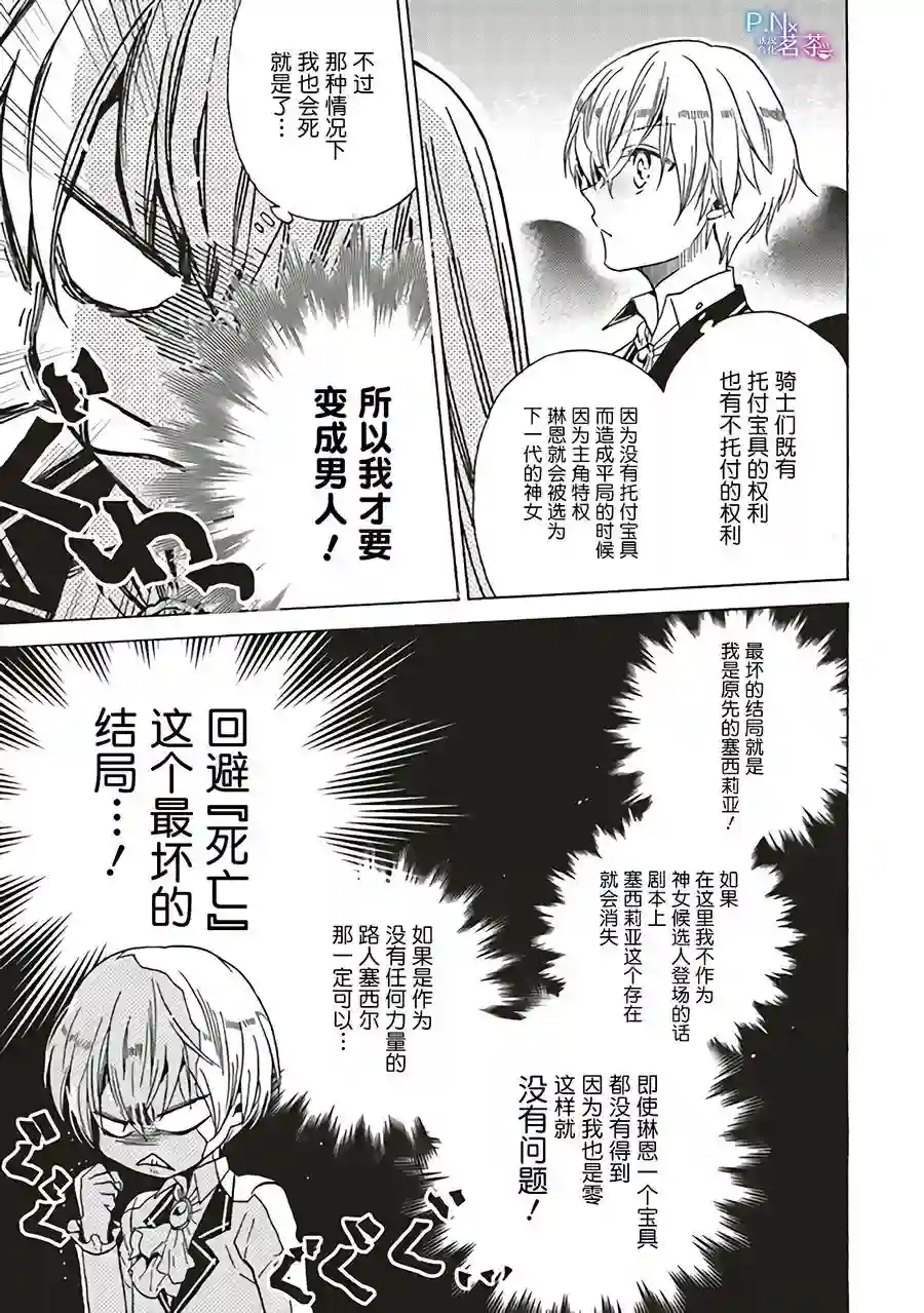 恶役千金、塞西莉亚•希尔维因为不想去死于是决定女扮男装。第1.2话