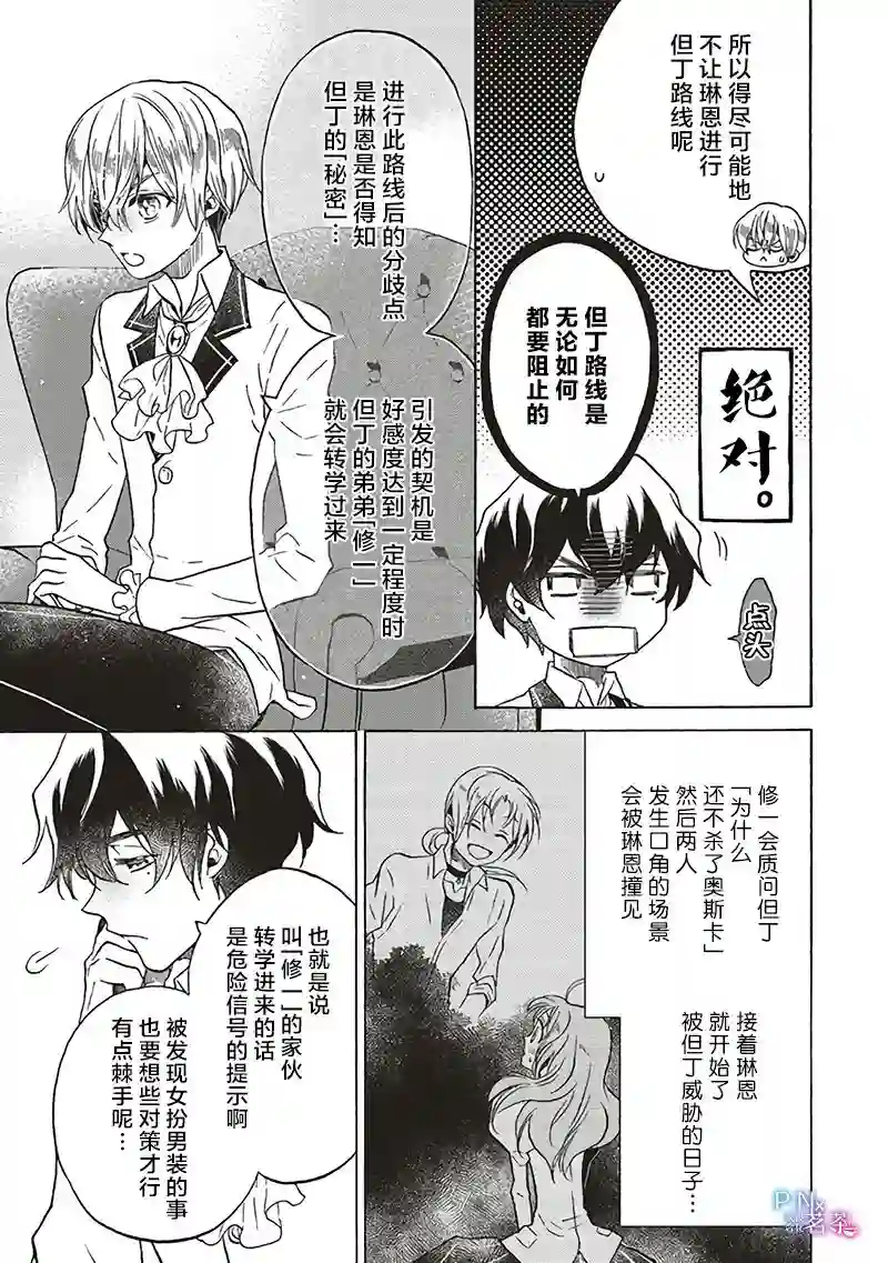 恶役千金、塞西莉亚•希尔维因为不想去死于是决定女扮男装。第8.2话