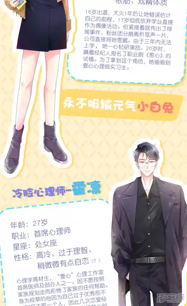 顶头上司成了我的金主预告 人物档案大揭秘