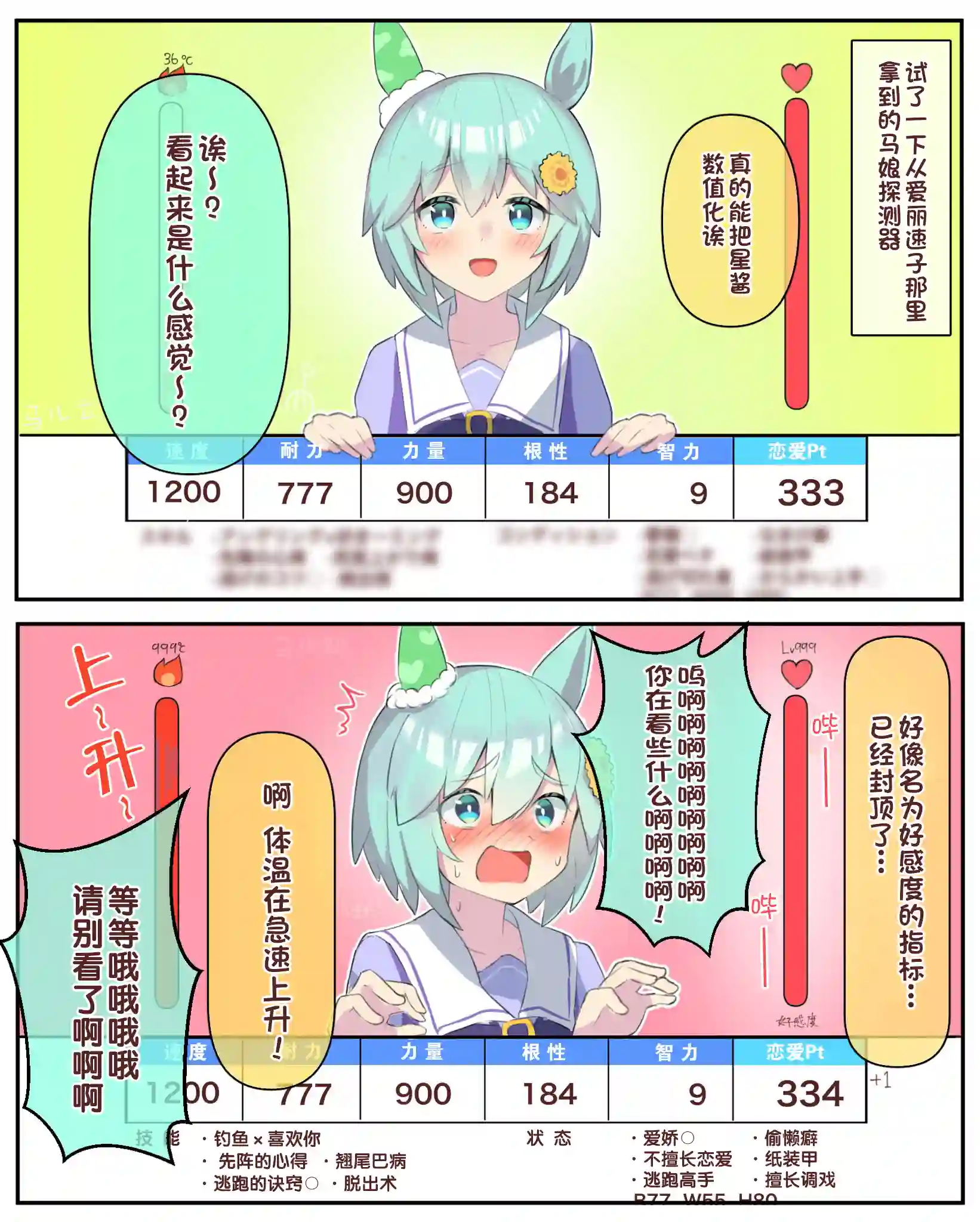 推特赛马娘同人状态可视化