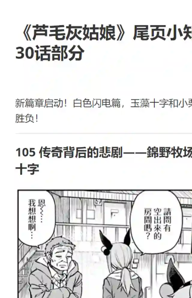 赛马娘：芦毛灰姑娘第30话