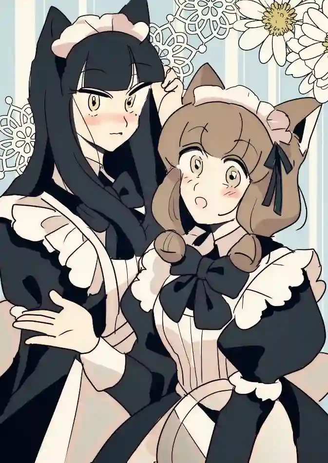 年岁差百合漫画集魔女大人和小猫04