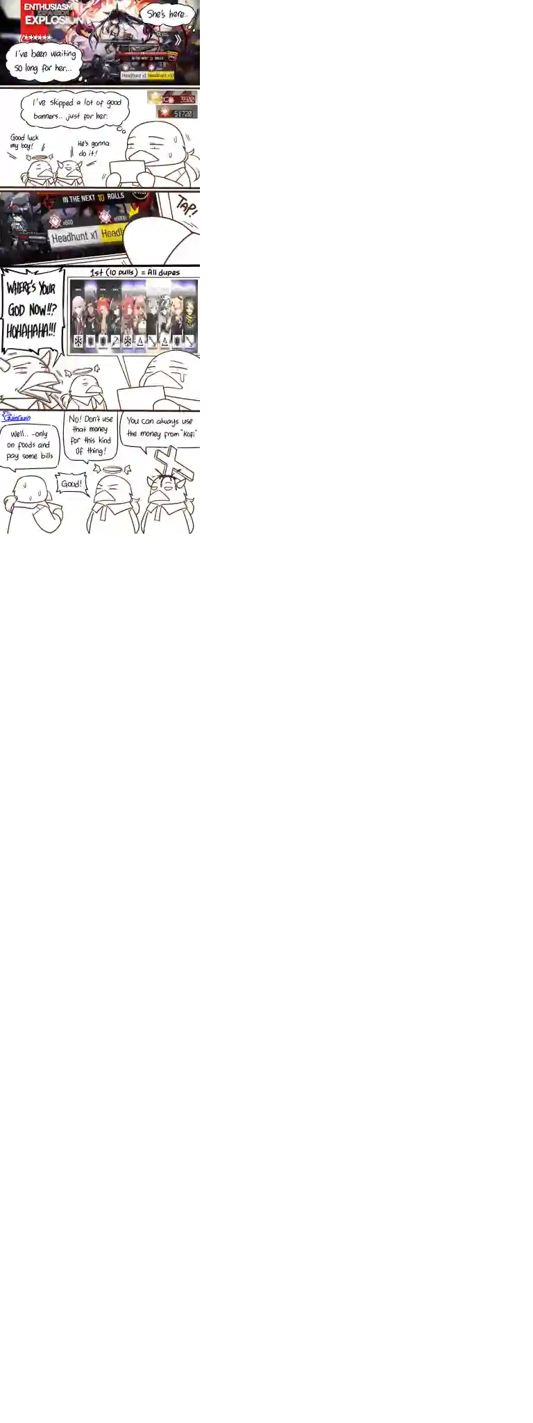 明日方舟的老年博士SP 煌猫猫抽爆！