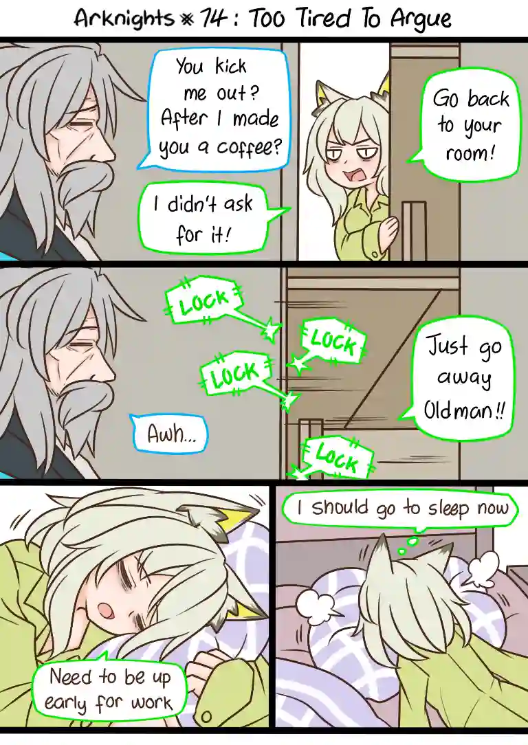 明日方舟的老年博士74 累到吵不动