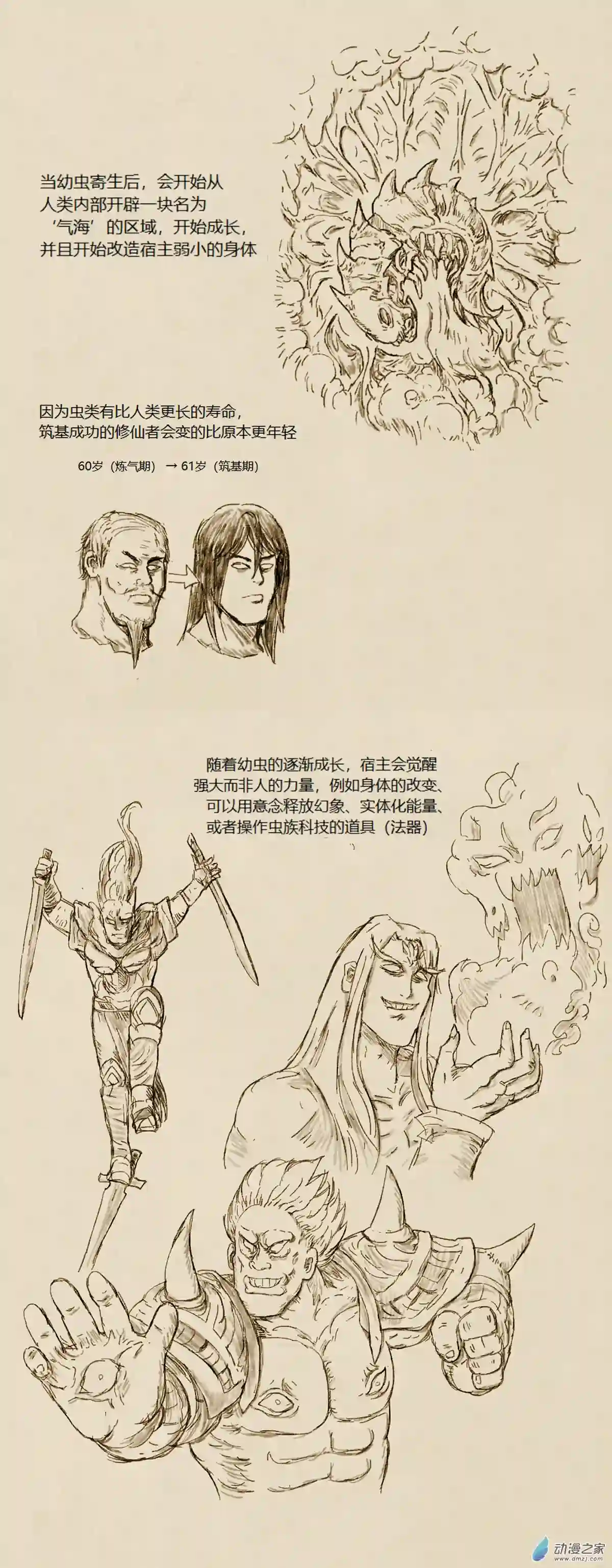 欢乐懒朋友第70话 寄生修仙（设定）