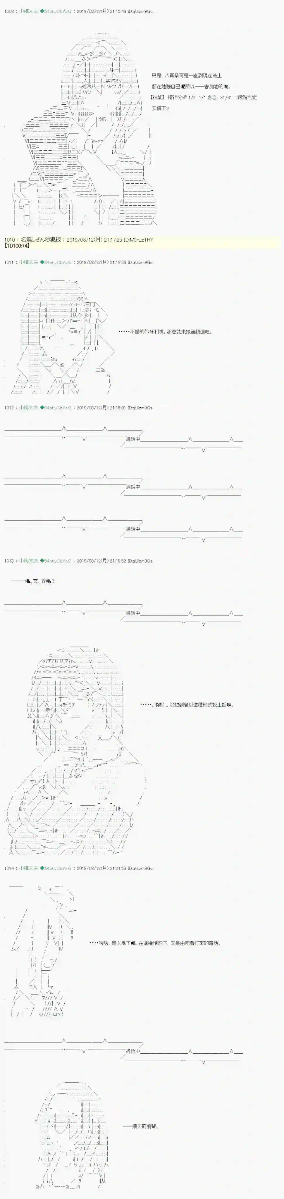 安价／安科决定的克苏鲁神话TRPG探索者等级鉴定Check 06