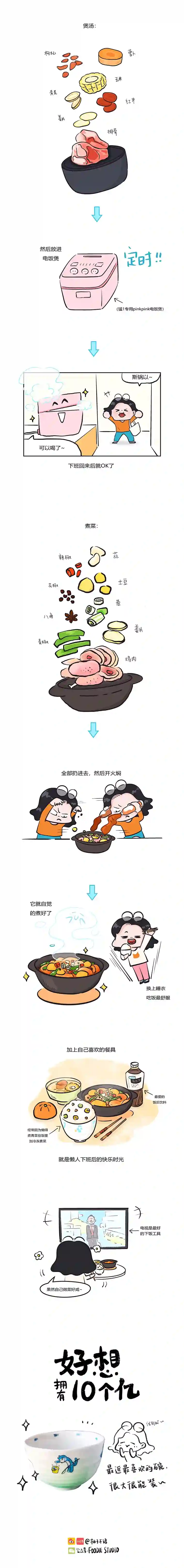 好想拥有十个亿新的一年也要好好吃饭哦