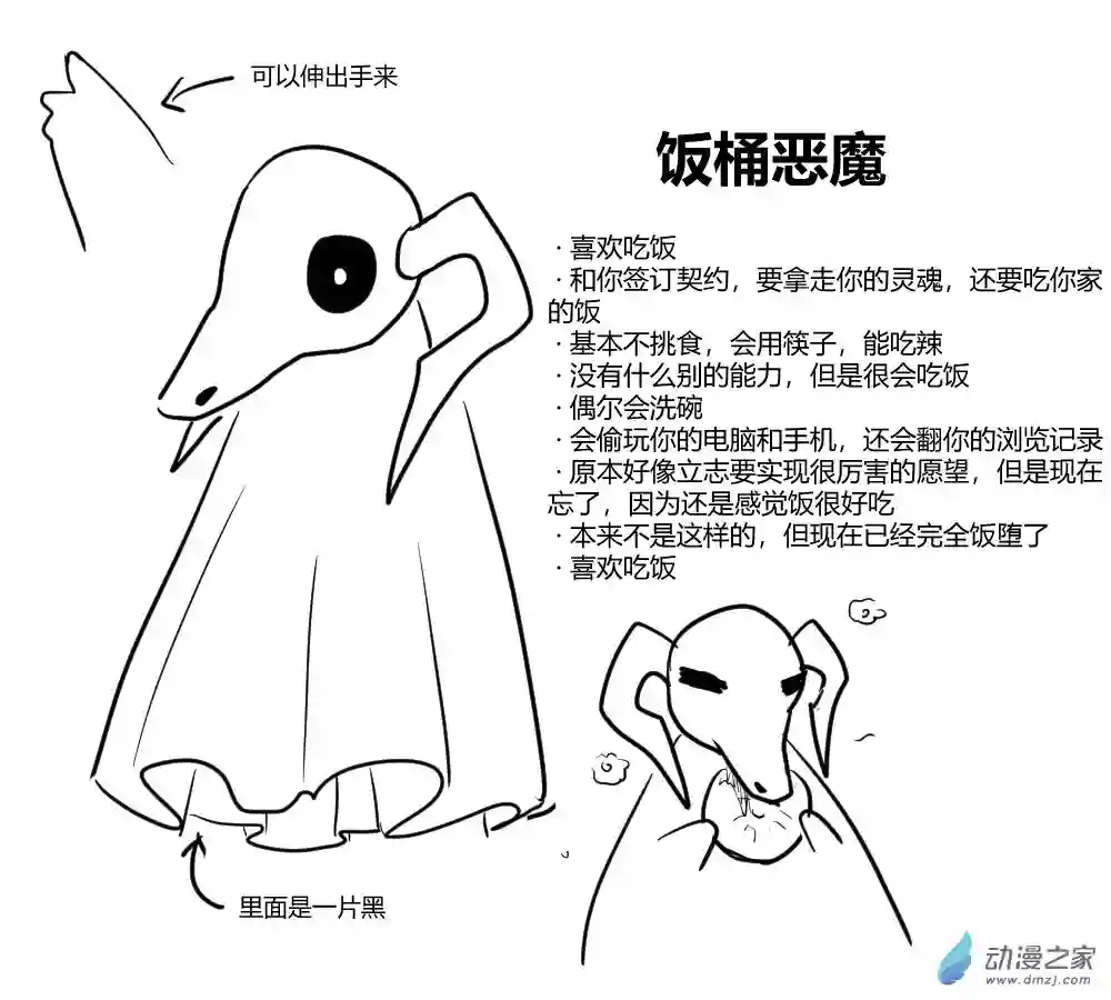 社畜想和恶魔一起吃饭散图