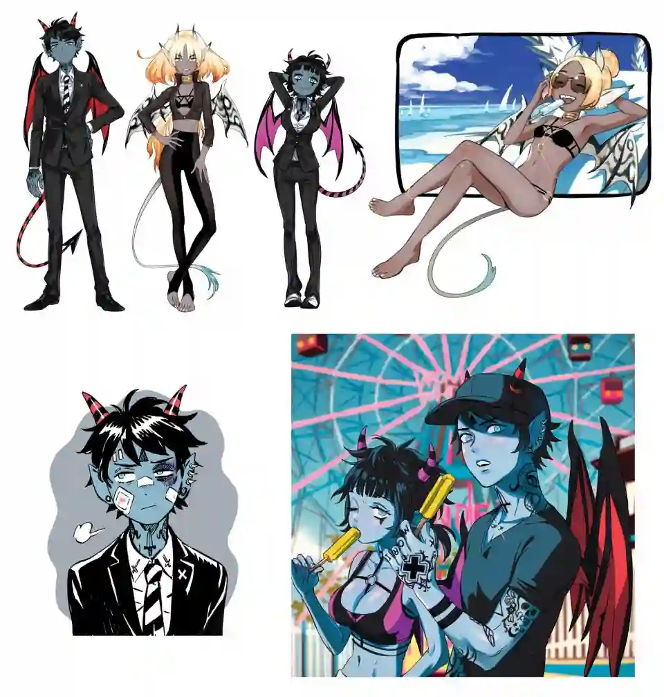 甜蜜的恶魔艺术设定集