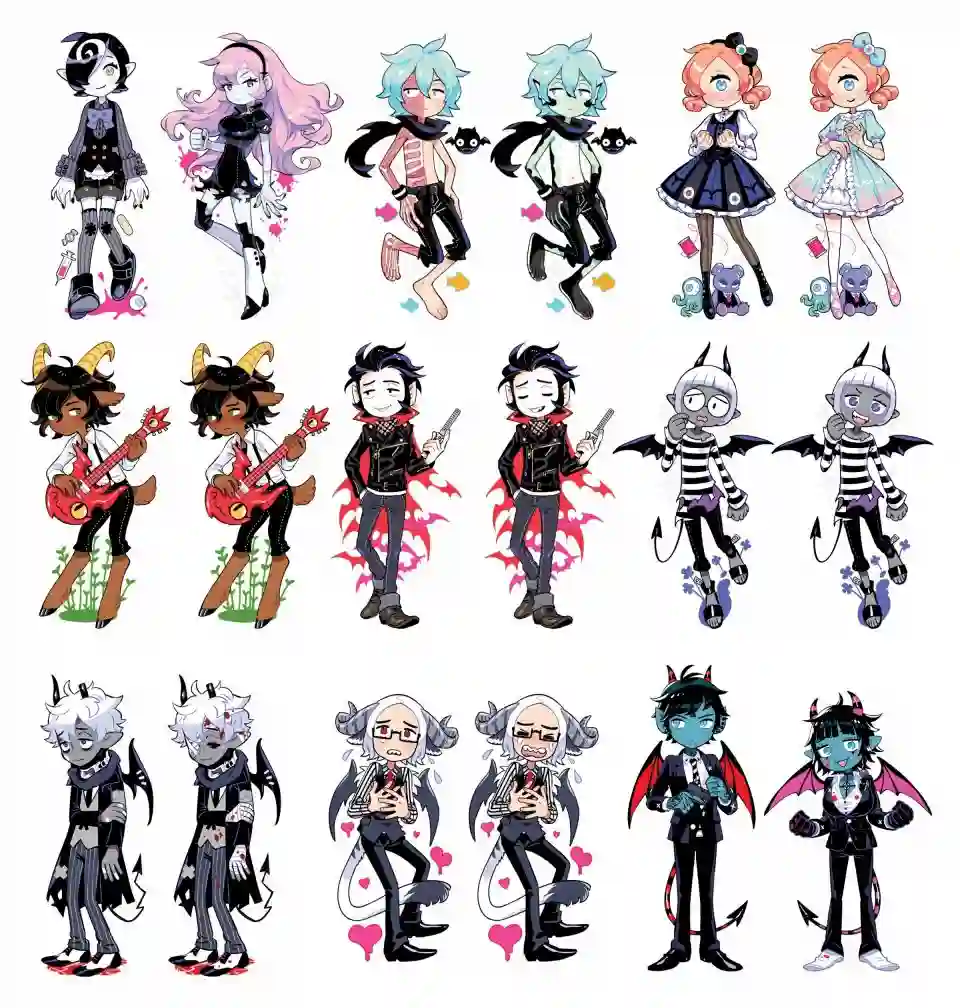 甜蜜的恶魔艺术设定集