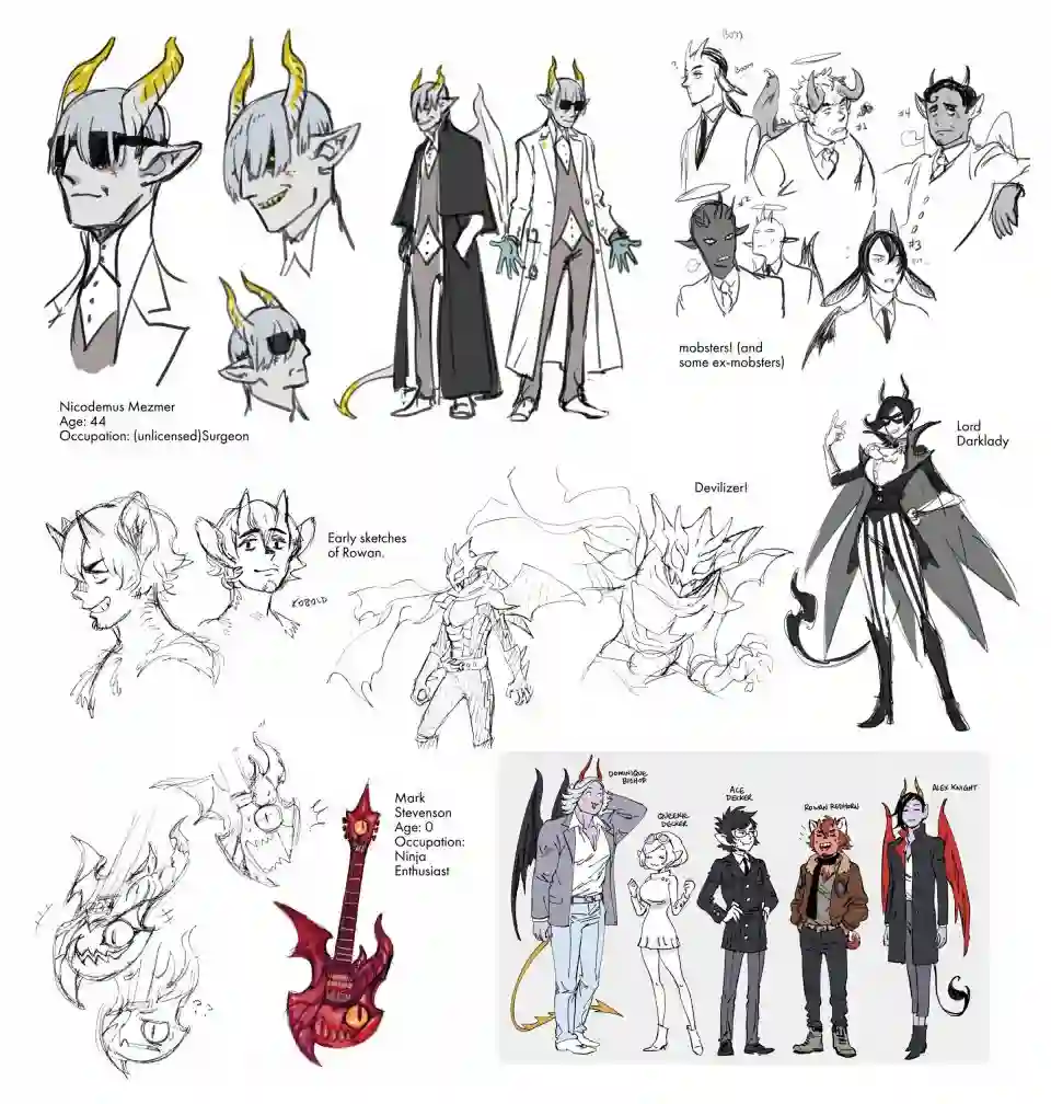 甜蜜的恶魔艺术设定集