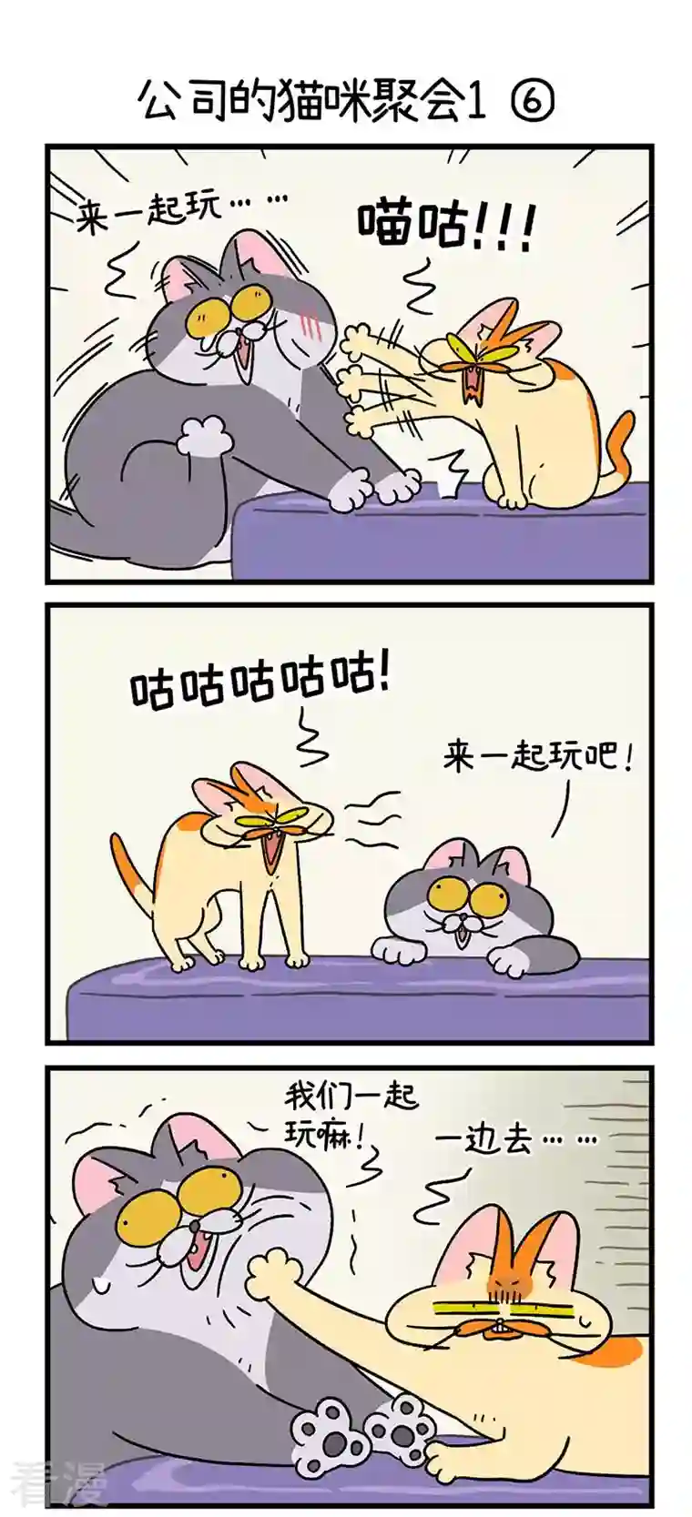 阿满和麦茶第65话2 公司的猫咪聚会