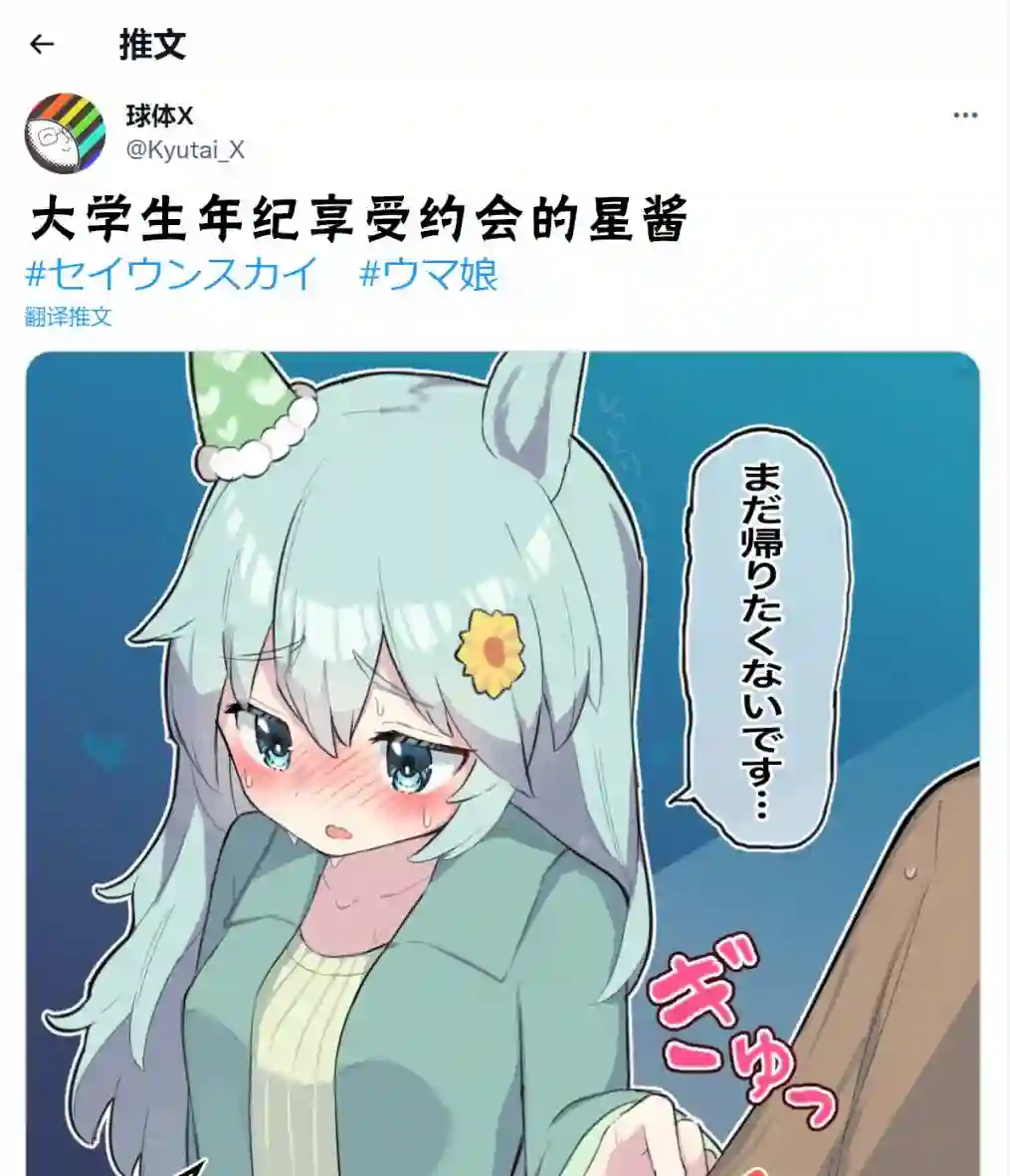 推特赛马娘同人大学生sky