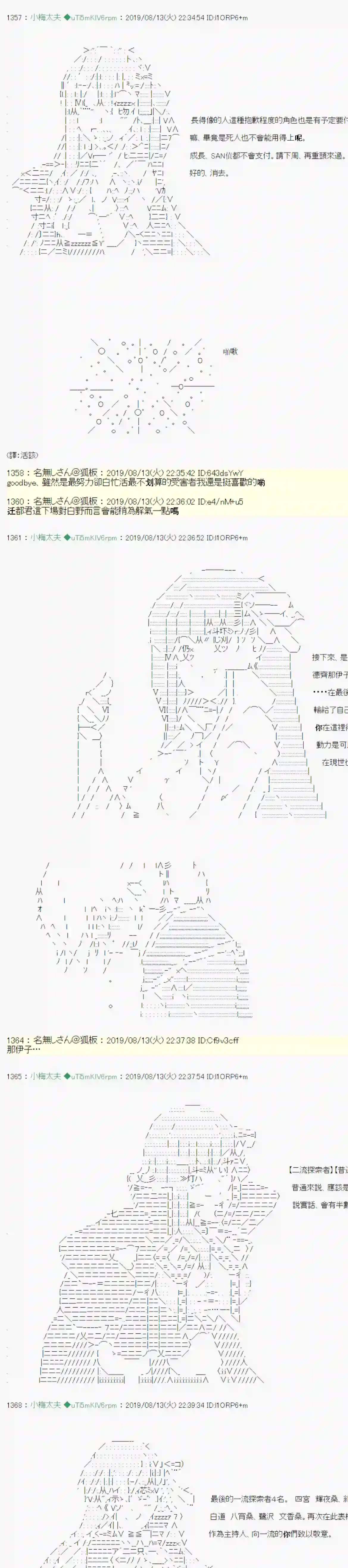 安价／安科决定的克苏鲁神话TRPG探索者等级鉴定Check 结果发表