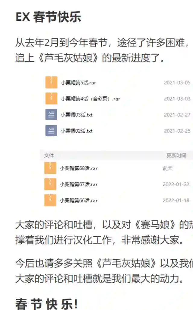 赛马娘：芦毛灰姑娘第68话