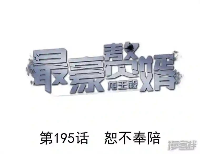 最豪赘婿 龙王殿第195话 恕不奉陪