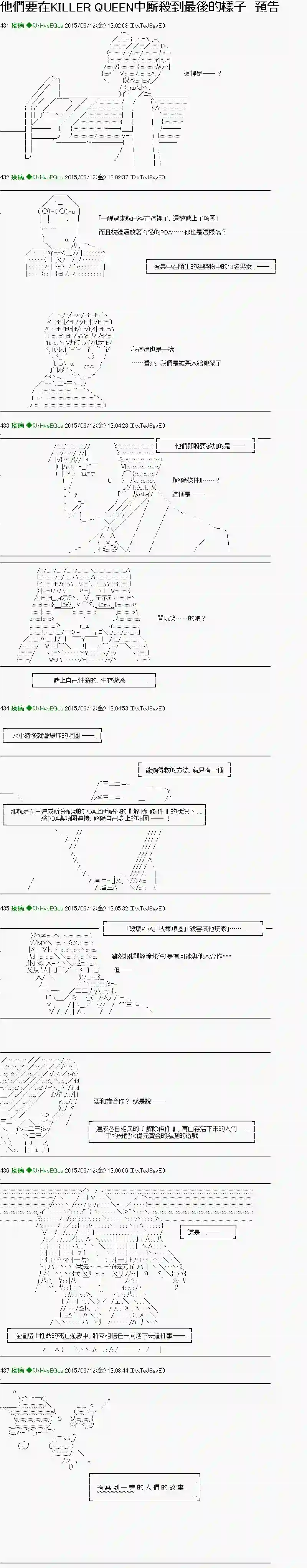 他们要在KILLER QUEEN中厮杀到最后的样子预告