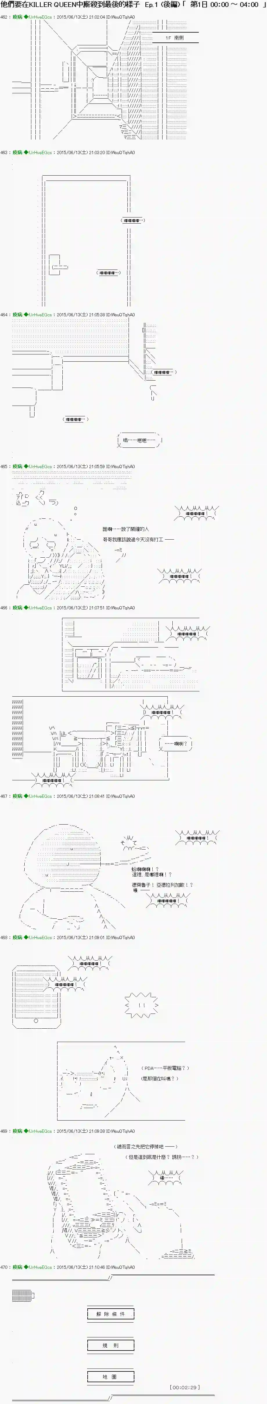 他们要在KILLER QUEEN中厮杀到最后的样子Ep1(后篇) 「　第1日 00：00 ～ 04：00　」