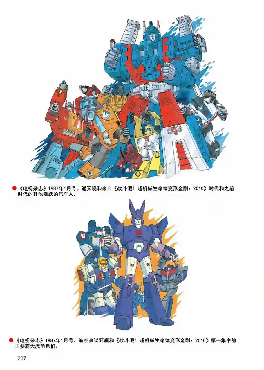 变形金刚日版G1杂志插画《战斗吧！超机械生命体变形金刚：2010》