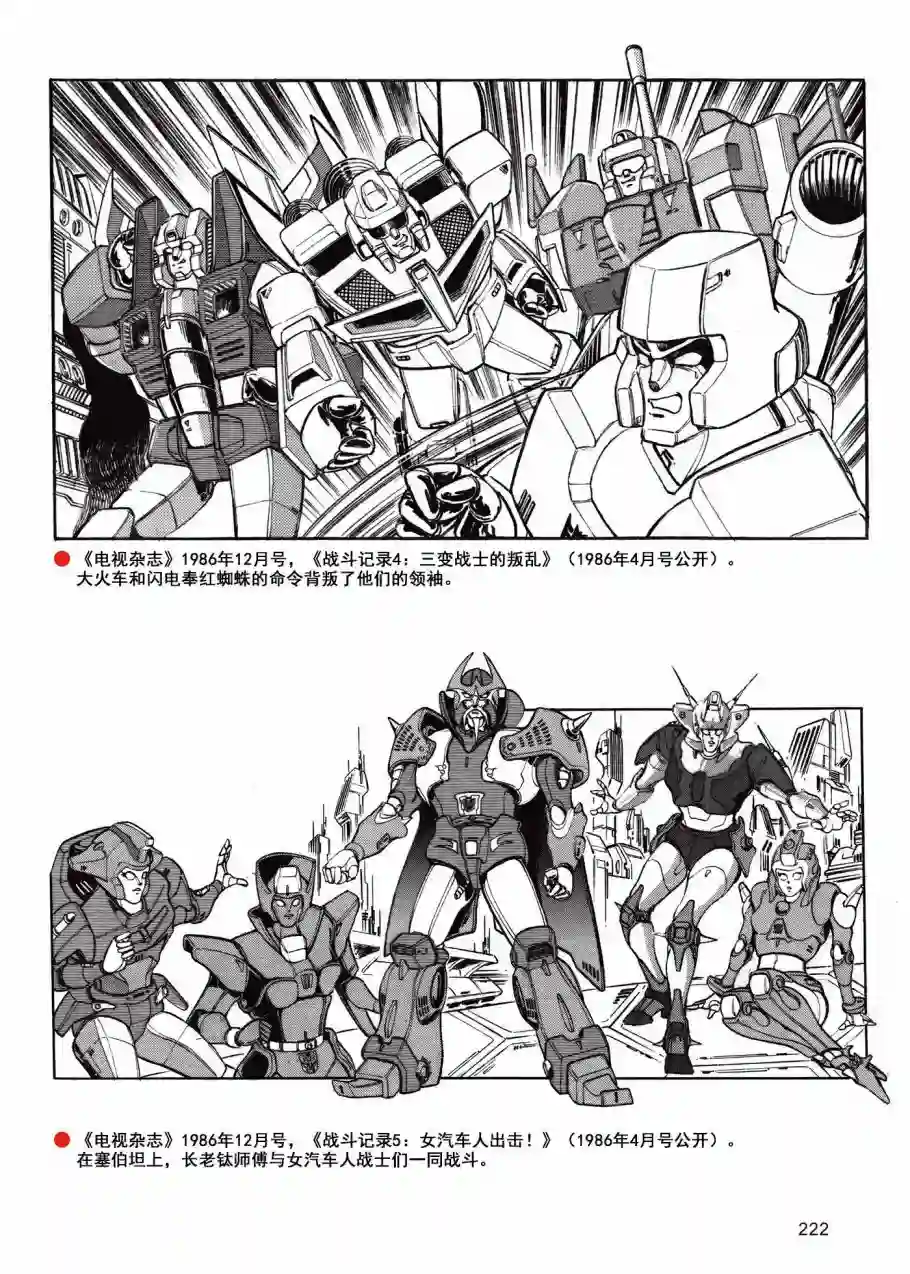 变形金刚日版G1杂志插画《战斗吧！超机械生命体变形金刚：2010》