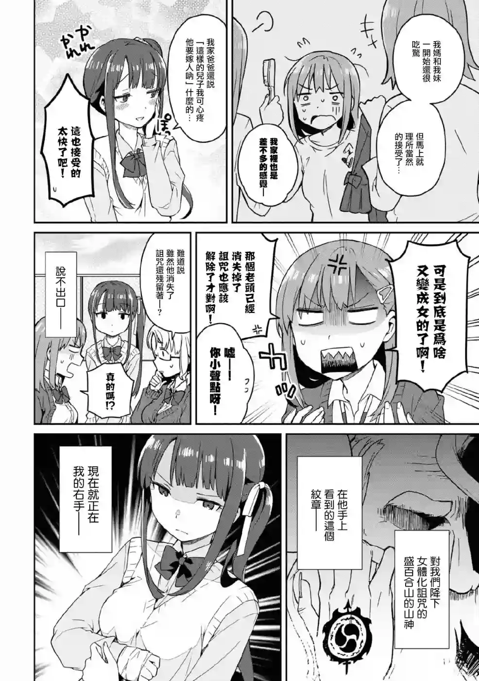 早上起来之后变成了女孩子的男子高中生的故事第02话