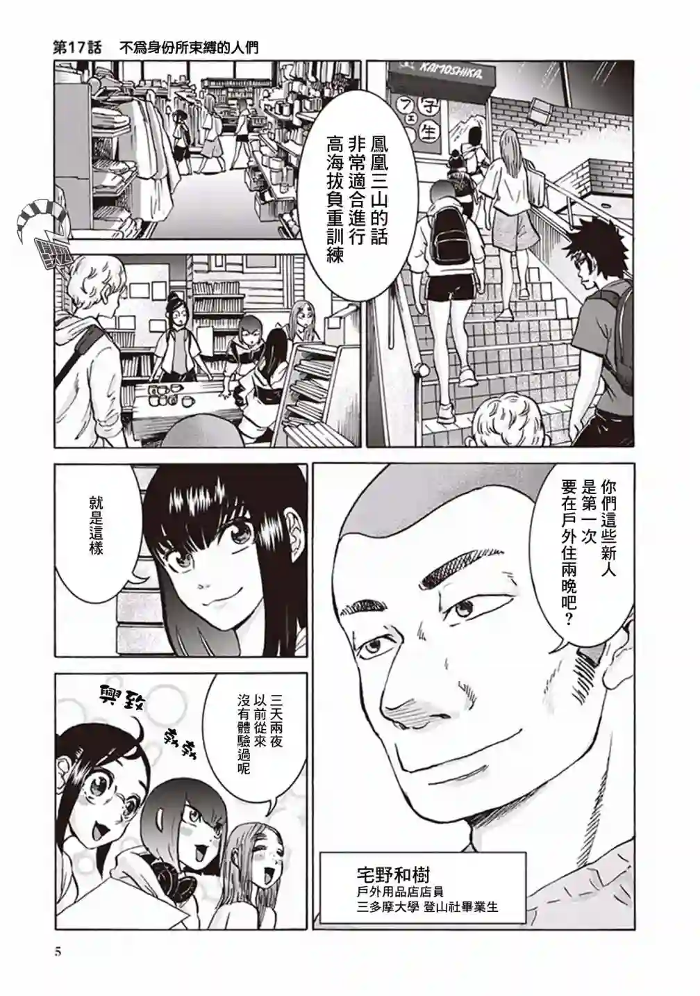 越岭-三多摩大学登山社录第17话