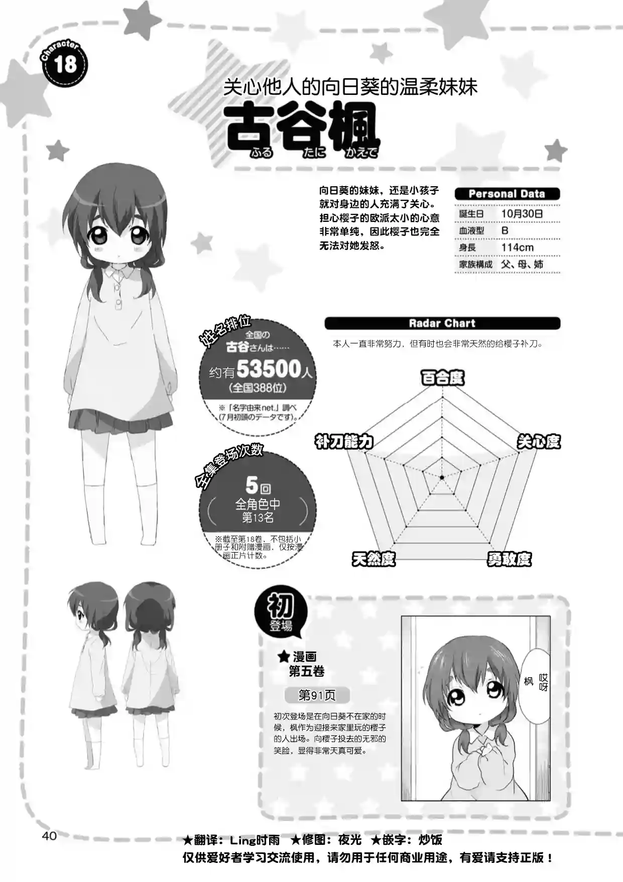 摇曳百合资料集人物篇 真理 枫