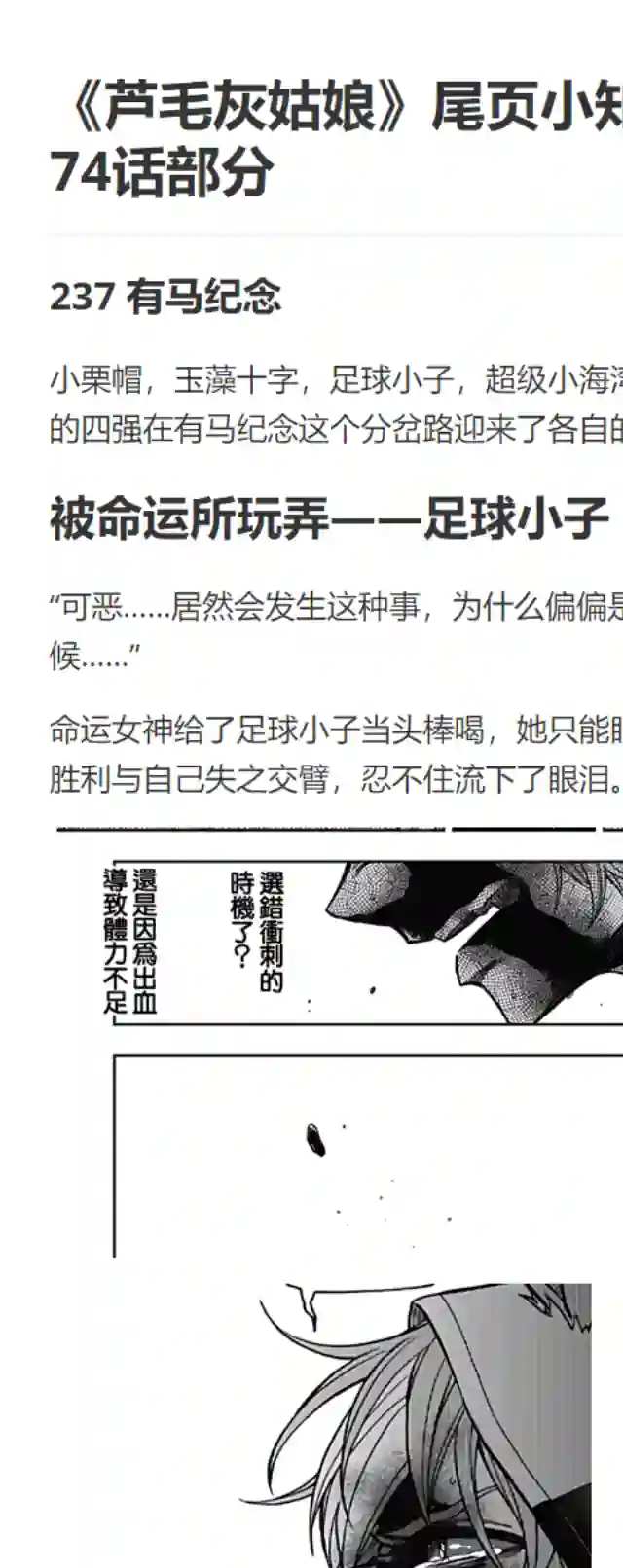 赛马娘：芦毛灰姑娘第74话