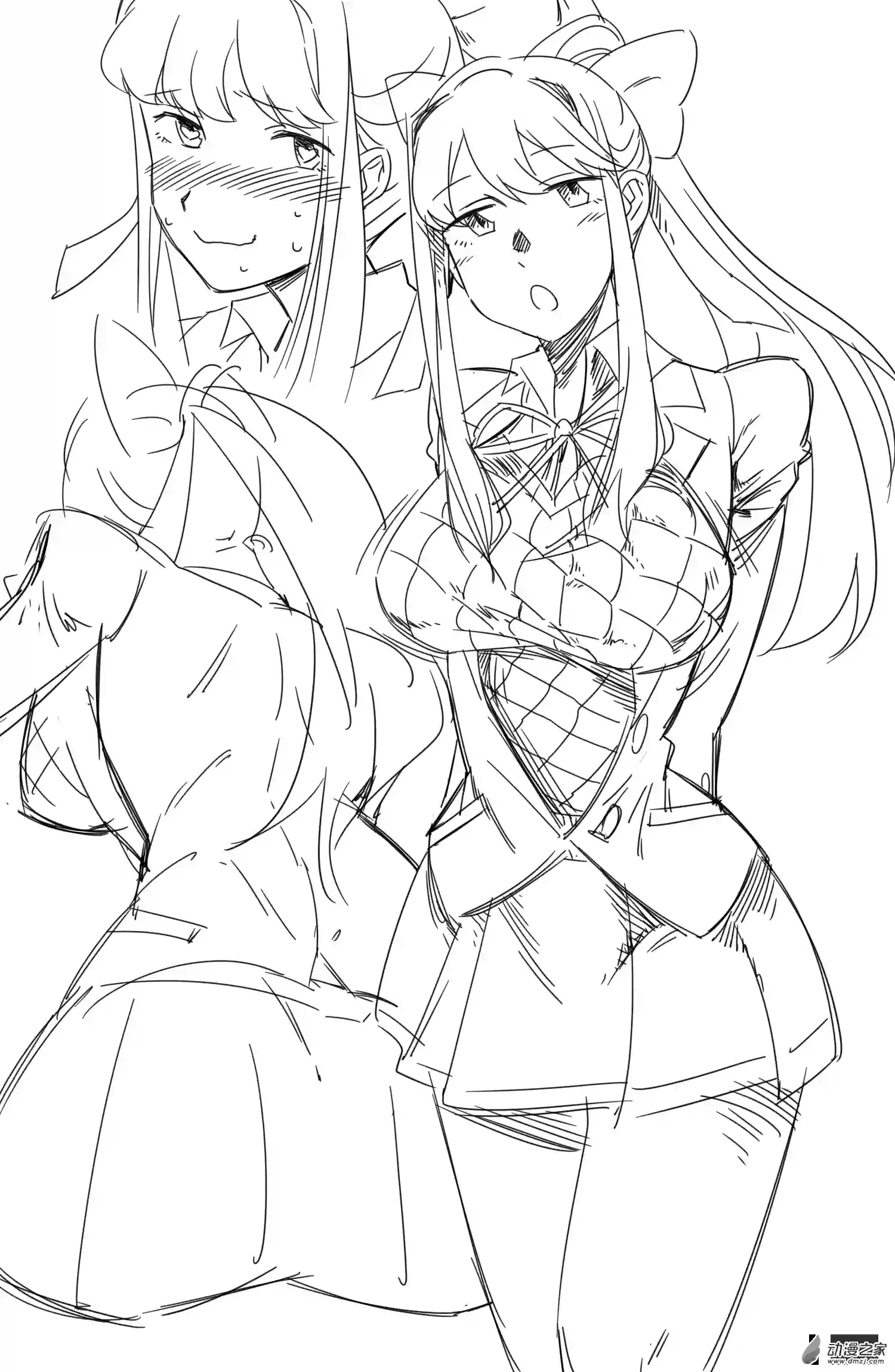 ddlc日常短篇小故事35 monika爆衣！