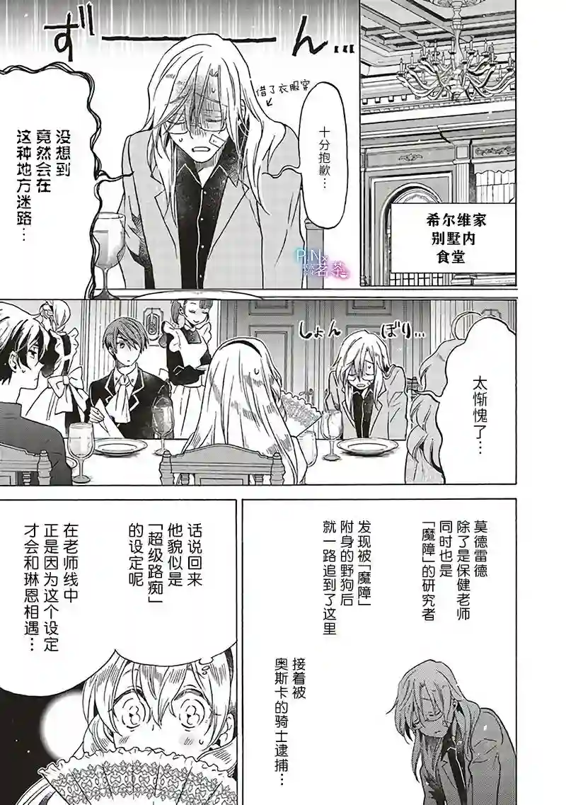 恶役千金、塞西莉亚•希尔维因为不想去死于是决定女扮男装。第15.2话
