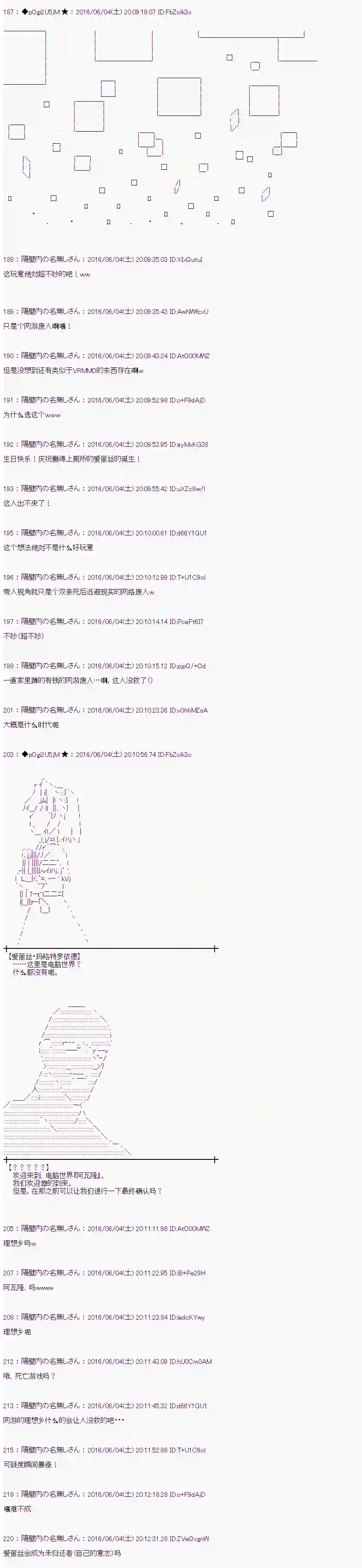 爱丽丝似乎要在电脑世界生活下去第01话