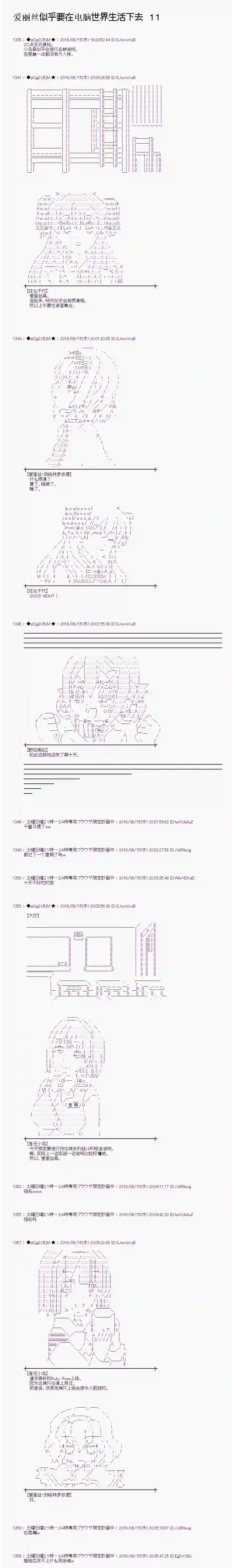 爱丽丝似乎要在电脑世界生活下去第11话